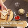 BSTKEY 2 Pack Glass Butter Dishes, Clear Small Glass Butter