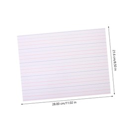 CAXUSD 30Pcs Dry Erase Sentence Strips for Teachers Ruled Cardstock Writing Strips Smooth for Classroom Home Learning for Exam Reports