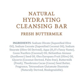 MooGoo Natural Fresh Milk Cleansing Bar - Fresh Buttermilk, Olive Oil & Cocoa Butter 4.6 oz