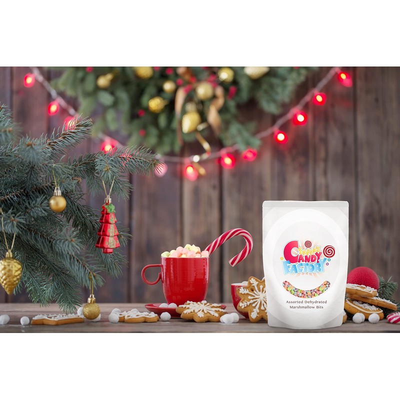 Sarahs Candy Factory Assorted Dehydrated Marshmallow Bits in Resealable Bag,