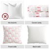 EMEMA Easter Pillow Covers 18x18 Inch Set of 2 Pink