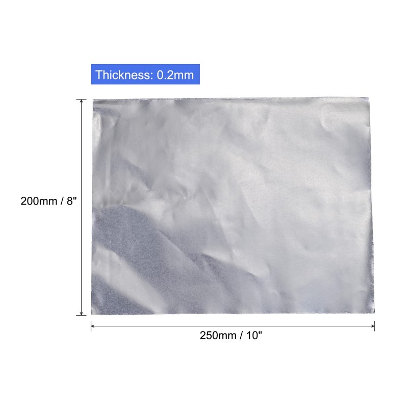 PATIKIL Flexible Graphite Foil Sheet, 250x200x0.2mm, Pack of 2