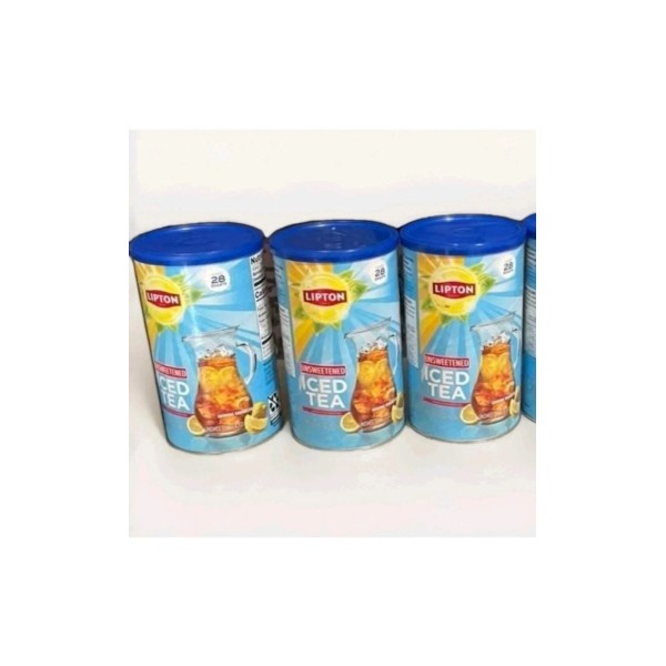 Lipton 3 PACK NEW Lipton Caffeinated Unsweetened Instant Iced Tea
