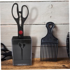 Healvian 1pc Hairdressing Scissor Holder Storage Box for Barber Shops Compact Design for Scissors and Hairdressing Tools Material to Keep Countertops Neat and Organized for Salon Use