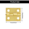 Yuannee Small Hinges,50 PCS Small Gold Hinges for Wood Hinges