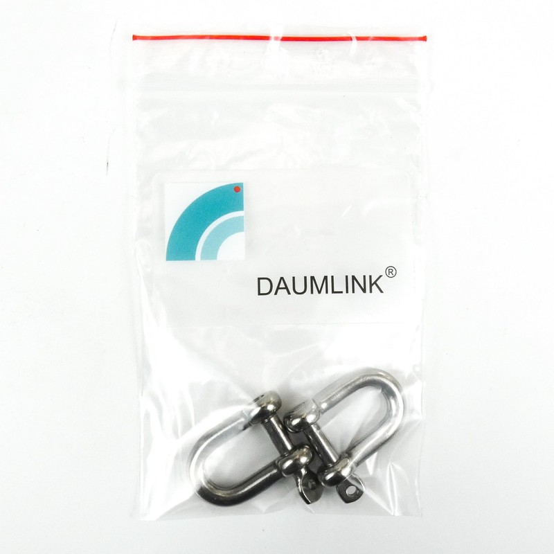 DAUMLINK® 2 x A4 Aisi 316 Shackles with Key Bolts