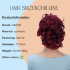CAISHA Hairpiece Scrunchy Updo Bridal Hairstyles Voluminous Curly Messy Bun