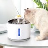 Cat Water Fountain, 81oz/2.4L LED Pet Fountain Stainless Steel Automatic