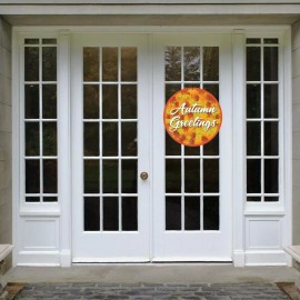 Autumn Greetings Corrugated Plastic Door Decoration