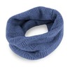 Love Cashmere Señoras Checked 100% Cachemira Snood - Denim Blue