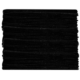 Black Pipe Cleaners Chenille Stems (300 Pack) for DIY Art Craft Decorations Creative (0.24 x 12 Inch)
