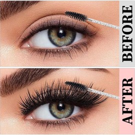500 Cepillos Desechables para Pestañas - Kit de Aplicadores de Maquillaje Y Varitas de Rímel Mejorados para Extensiones de Pestañas, Maquillaje Y Cuidado de Cejas (Negro)