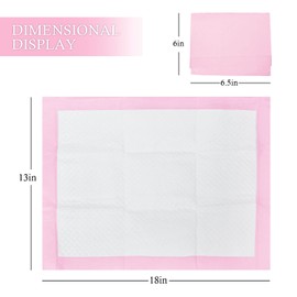 Baby Disposable Changing Pad, 25 Pack Soft Non-Woven Fabric Breathable Waterproof Underpads, Portable Leak-Proof Mattress Protector, Incontinence Bed Pads