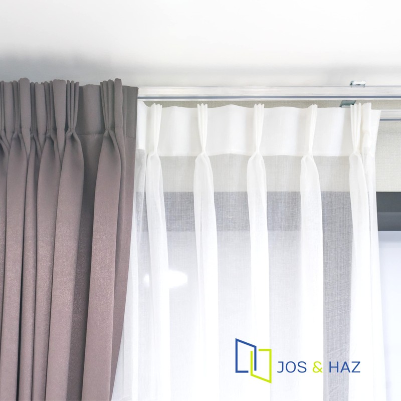 Jos & Haz MF016W-Curtain Track Accessories (Double Ceiling Brackets)