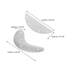 TOVINANNA Boot Heel Taps 2 Pack Iron Rubber Horse Sole Heel Plates for and Protection