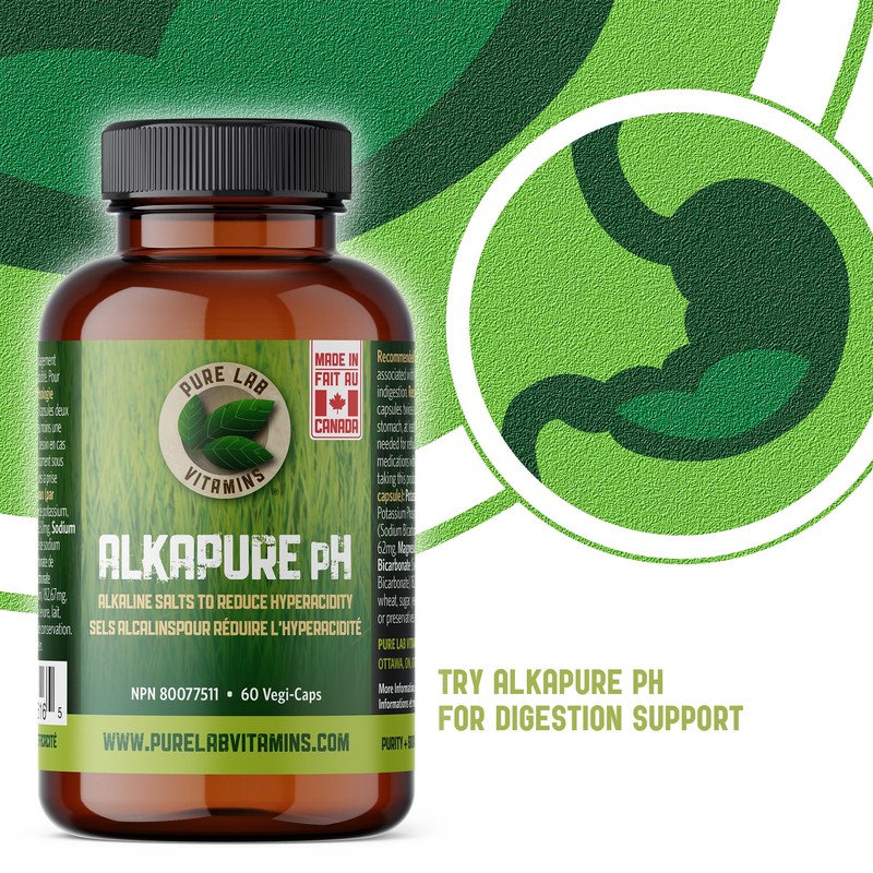 Pure Lab Vitamins - Alkapure pH 60 Vegetarian Caps |