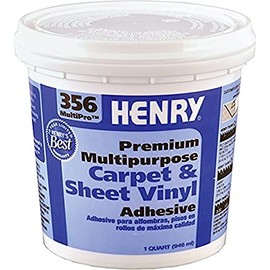 Henry 356 MultiPro Premium Multipurpose High Strength Paste Carpet & Sheet Vinyl Adhesive, 1 quart