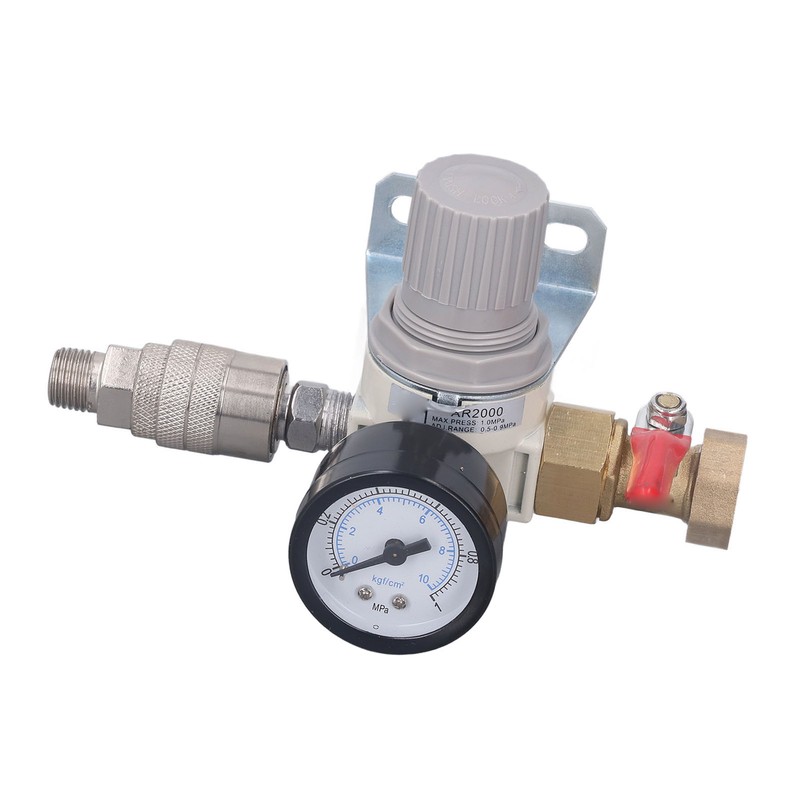Air Compressor Replacement Pressure Regulator AR2000 1/2 Inch NPT Air