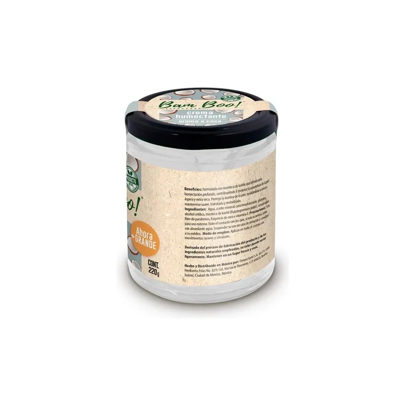 Crema Humectante Aroma A Coco 220g Bam Boo Lifestyle