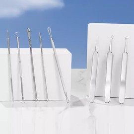 Selling Point Premium Acne Pimple Extractor Needle Blackhead Remover 8-Piece Set