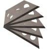 ALLWAY MKB5 Micro Knife Blades, Silver, 5 count (Pack of