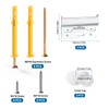 VooGenzek 2 PCS Concealed Cabinet Hanger, Concealed Hanging Bracket Kitchen,