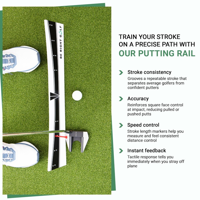Putting Plane Rail – Portable Golf Putting Stroke Trainer for