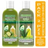 Shampoo Aceite De Bergamota 1l + Shampoo Extracto Sabila 1l