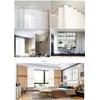 6ft-12ft Upgraded Aluminum Curtain Track, Ceiling or Wall mount, Curtain