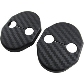 BRIGHTZ MAZDA3 Fastback BP Carbon Door Striker Cover 2PC [STRIKER-006-2PC] BP5 BP8 BPF BP P5 P8 PF 5 8F MAZDA3 Fastback MAZDA 3 Mazda 3 Fastback Mazda 3 Fastback Mazda 3 Mazda