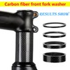 Qrity 4Pcs Bicycle Headset Spacers, Carbon Fiber Bike Handlebar Spacers