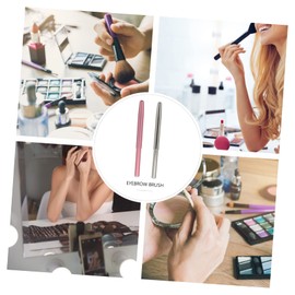 FRCOLOR 4pcs Portable Makeup Brush for Beginners Fiber Eyebrow Lip Brushes for Concealer Application Easy to Clean and Reusable Go