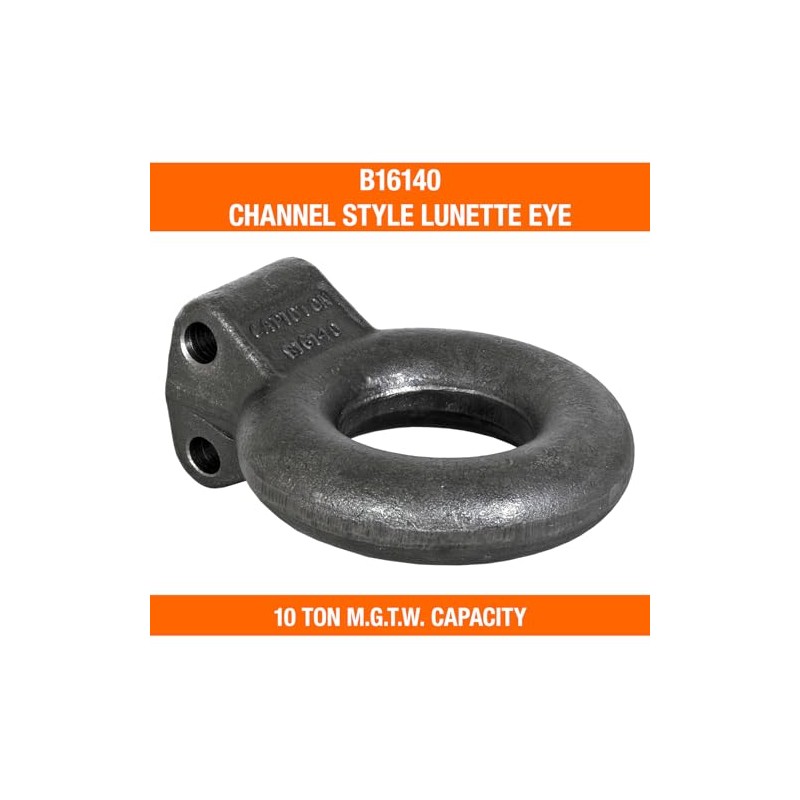 Buyers Products B16140 Plain Finish Forged Steel Tow Eye, 3"