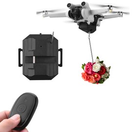 Airdrop System Compatible with DJI Mini 4 Pro/Mini 3/Mini 3 Pro/Mini 2/Mini SE Drone Payload Dropper Release Dropping System Delivery Transport Device Thrower for Fishing Line Dropper,Wedding,Rescue