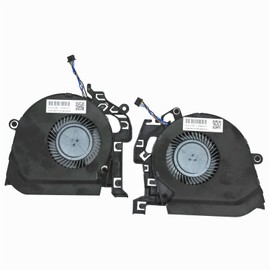 ZHAWULEEFB Replacement New Laptop CPU + GPU Cooling Fan for HP Studio ZBook 15 G5 ZBook 15 G6 Series L30894-001 L30895-001 L28713-001 L28712-001 NS85C01-17J04 NS85C01-17J03 DC5V 0.5A Fan