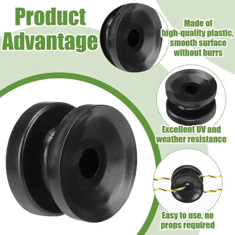 Pangda 50 Pcs Circular Ring Corner Post Electric Fence Insulators