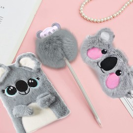 Roaring Good Time Koala for Girls Koala Pens Koala Dairy Notebook Notepad Bear Journal for Girls Koala Sleep Eyemask Cute Office Supplies
