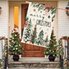 Christmas House Flag 28x40 Inch Large Winter Pine Trees Farmhouse