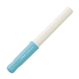 Pilot Kakuno Medium-Nib Fountain Pen, White Body Soft Blue Cap (FKA-1SR-SLM)