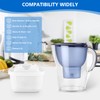 6 Pack of Water Filter Cartridges Compatible with Brita Maxtra+,
