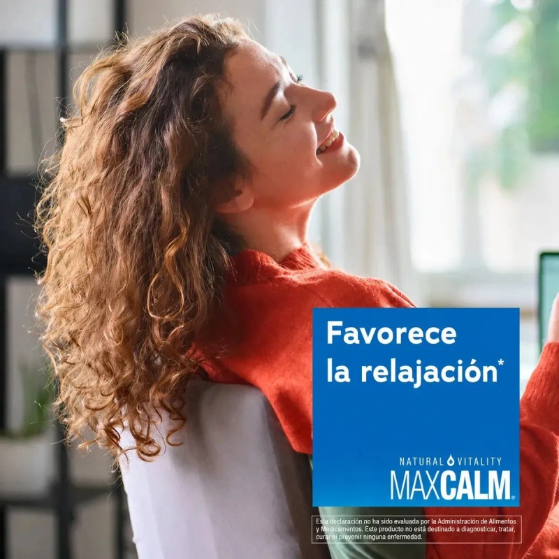 Magnesio Calm Natural Vitality 120 Cápsulas Sabor Vegano
