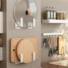 30 cm Hook Rail Kitchen Hanger for Kitchen Utensils, White