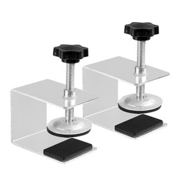 c type clamp set of 2 desk bracket clamp reinforcement hardware kitchen bathroom bedroom shelf bracket wall hanging work bedroom shelf adjustable (with anti-slip mat)