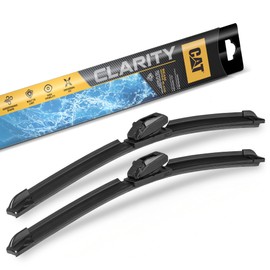 CAT C2.0 Wiper Blades (2-Pack), Front or Rear Wiper Blades for Cars SUVs Trucks, Direct OEM Replacement, Heavy Duty Streak-Free All Seasons Silent Crystal Clear Easy Installation - 19" + 19"
