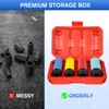 ZOYAKKI 1/2" Drive Wheel Protector Impact Socket,4 PCS Metric Size