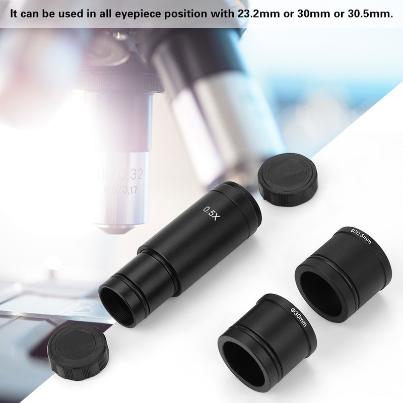0.5X CMount 30/30.5mm Adapter for Microscope CCD Camera Eyepiece Lens