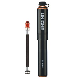 UNICHE Tech High Volume Mini Bicycle Pump (Black, Small)