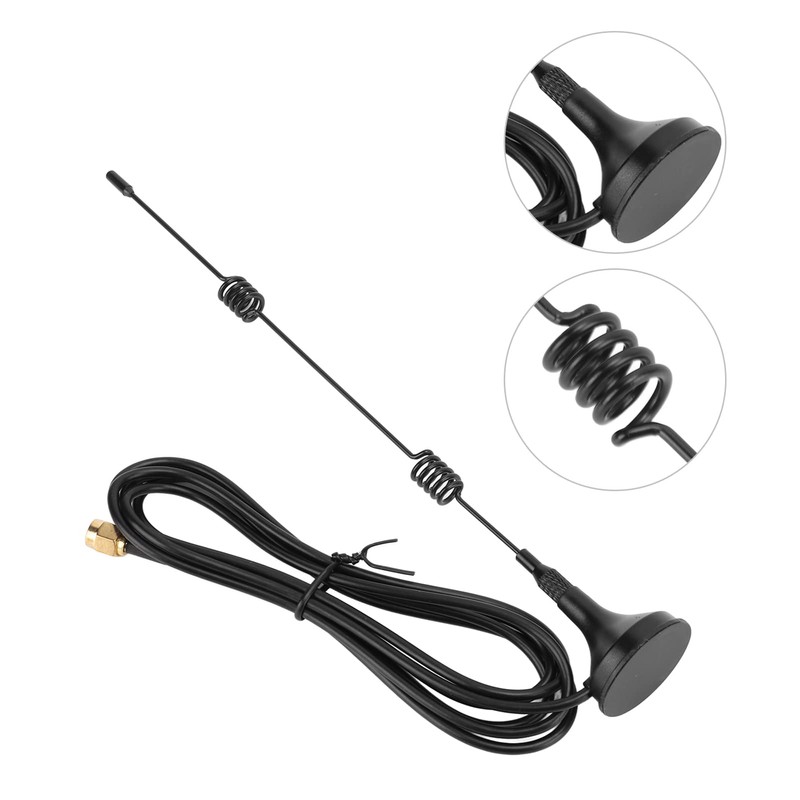 2.4G WiFi Antenna with Magnetic Base, Spring Antenna with SMA
