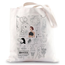 JNIAP Singer Inspired Tote Bag Singer Album Gifts Song Lyrics Gifts Singer Shoulder Bag, Hello Tb, Large