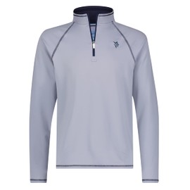 White Water New Harbor Quarter Zip Pullover for Men - Grey Large
